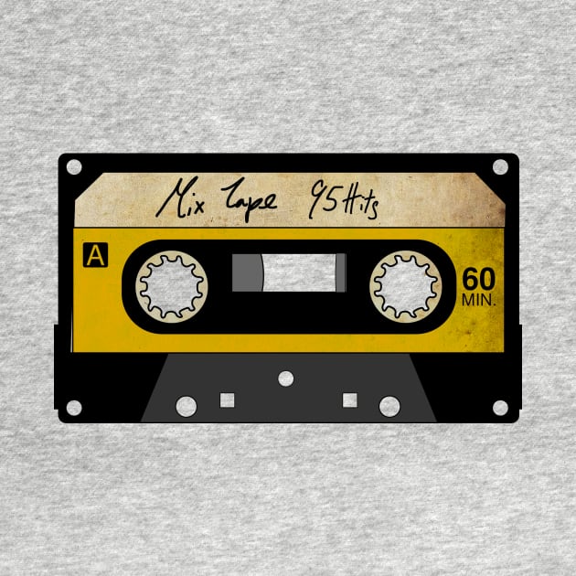 Vintage Cassette Mix Tape by i2studio